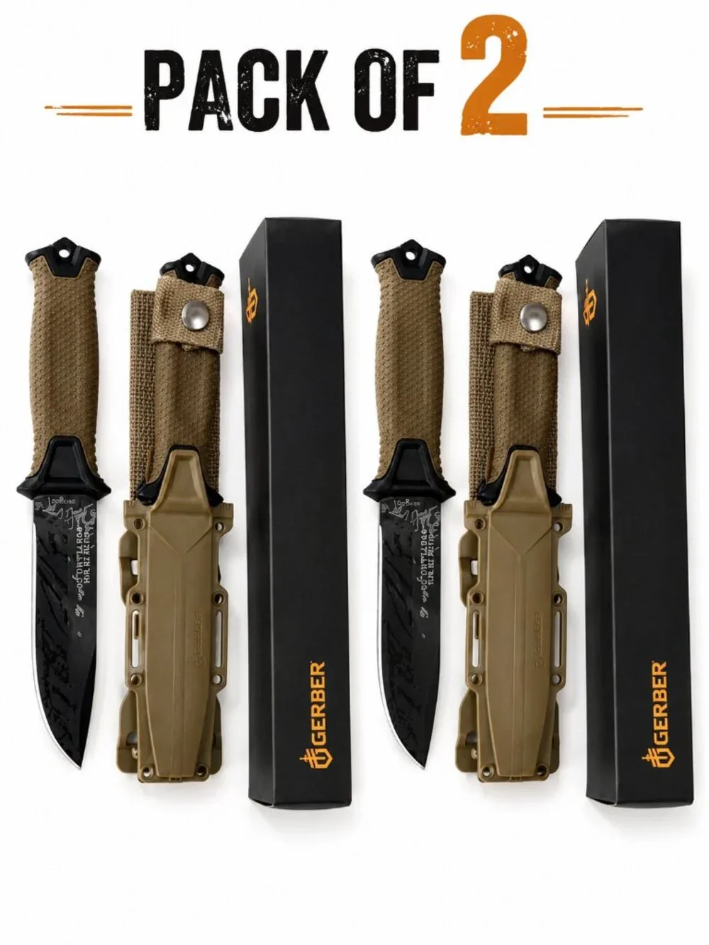 Gerber Outdoor Utility Knife with Sheath – Durable Fixed Blade Survival Knife